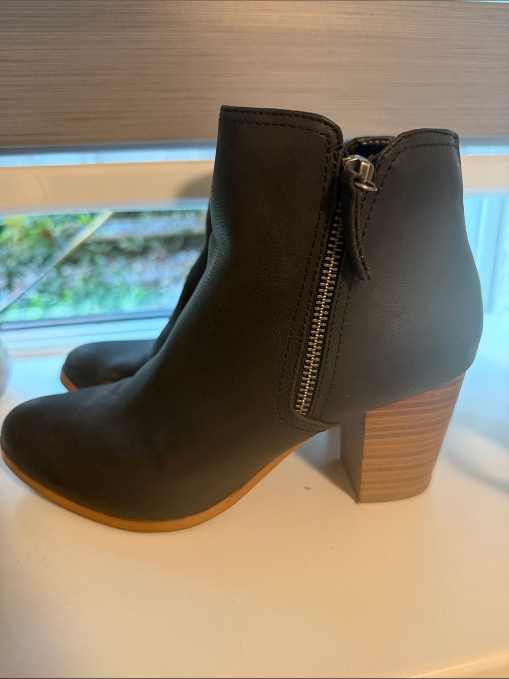 Classic Women's Black Ankle Boots with Block Heel